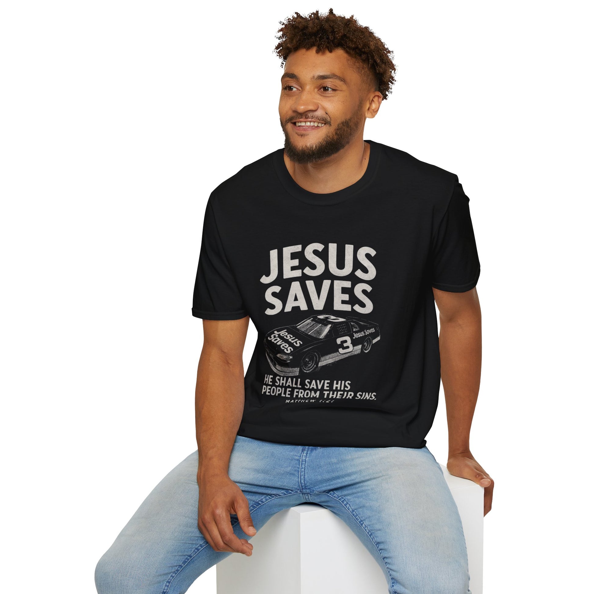 Jesus Saves Graphic - T-Shirt
