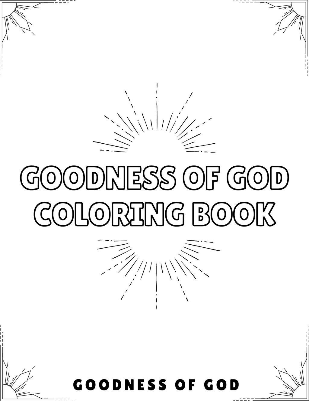 Goodness of God - Bible Verse Coloring Book (Digital Download) - Christian Bracelets and Apparel - In His Name Company Products