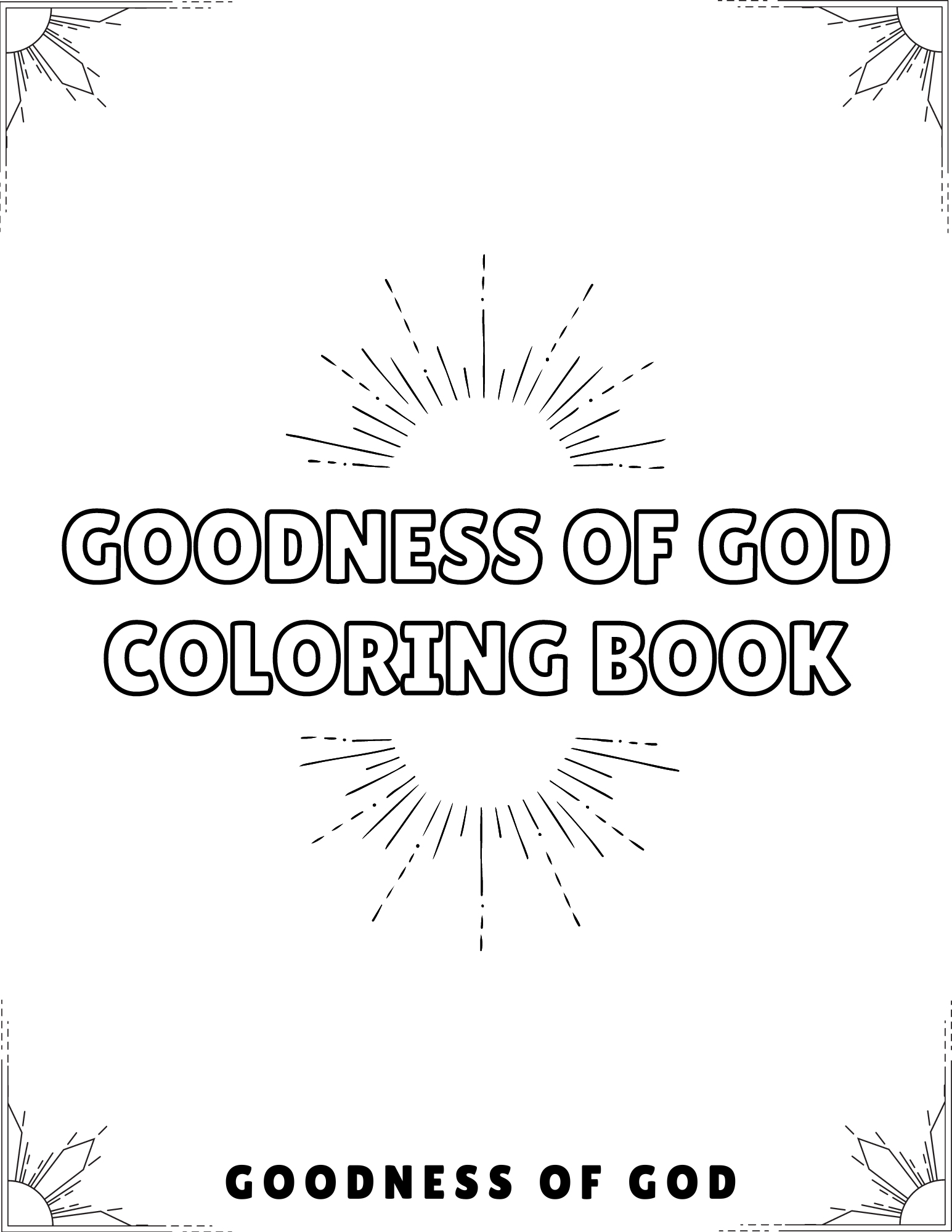 Goodness of God - Bible Verse Coloring Book (Digital Download) - Christian Bracelets and Apparel - In His Name Company Products