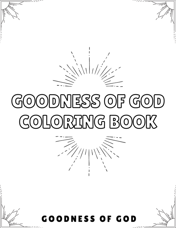 Goodness of God - Bible Verse Coloring Book (Digital Download)