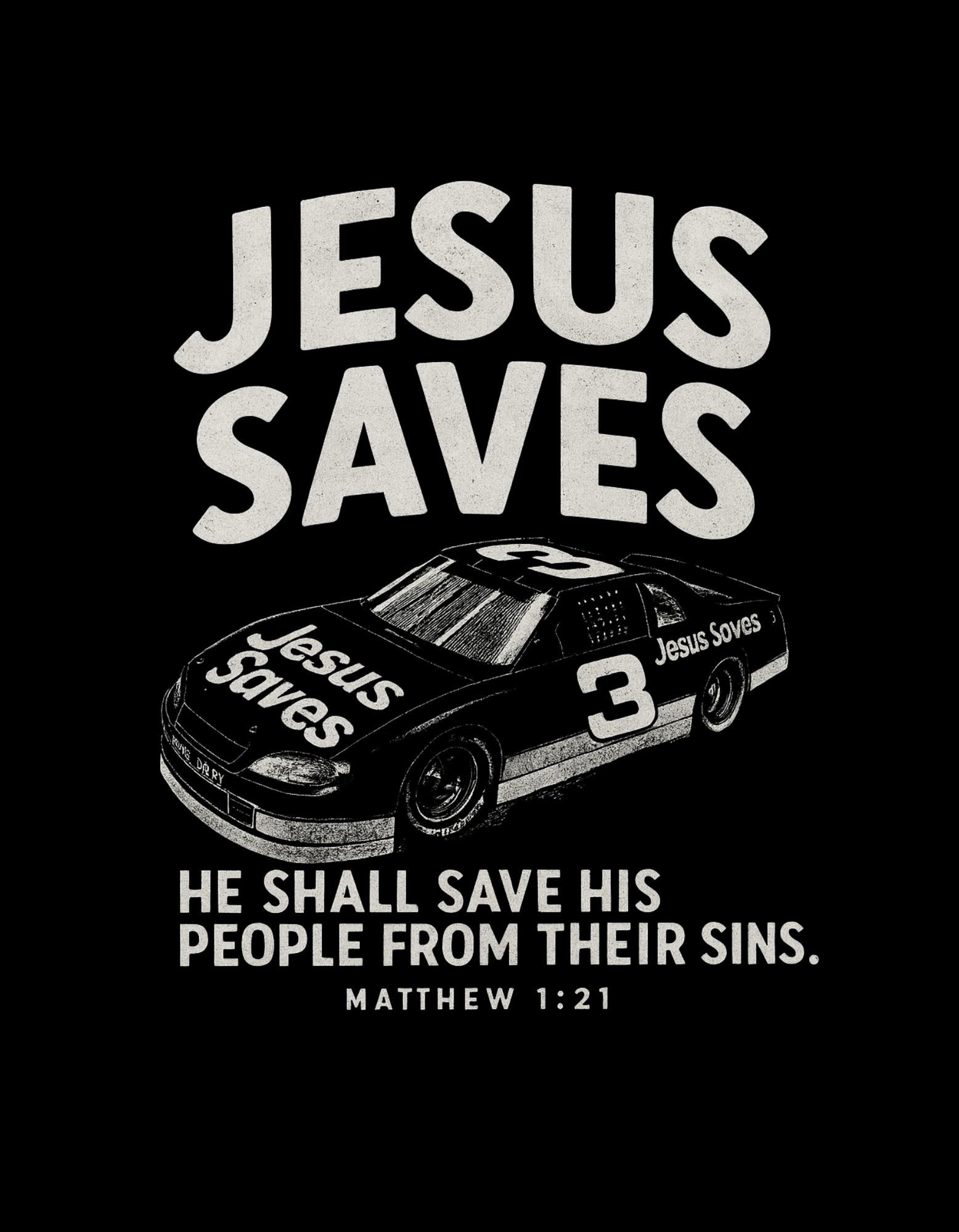 Jesus Saves Graphic - T-Shirt