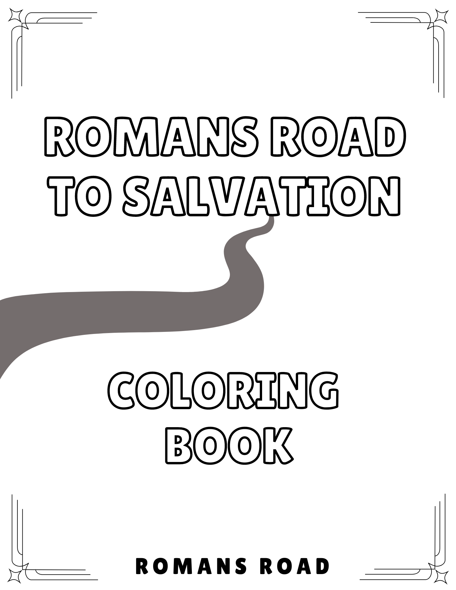 Romans Road - Bible Verse Coloring Book (Digital Download) - Christian Bracelets and Apparel - In His Name Company Products