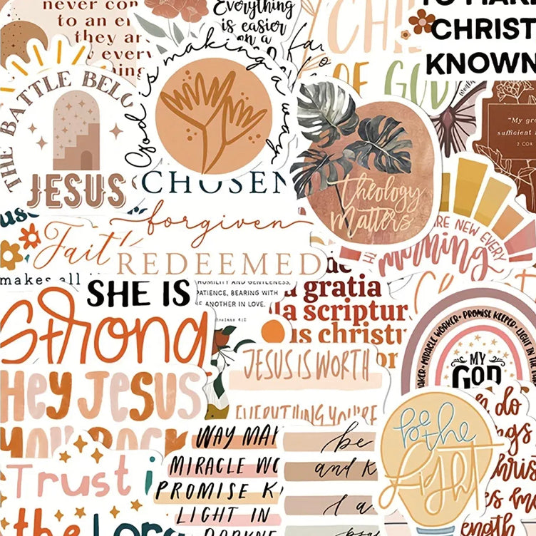 Mystery Decal 5-Pack + [3 FREE Decals & FREE Shipping] $35 Value - Christian Bracelets and Apparel - In His Name Company Products