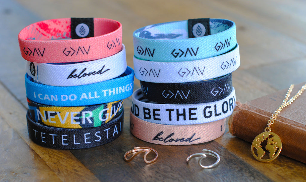 10-Pack & Jewelry Bundle | 10 Bracelets + 2 Rings + 1 Necklace ($245 Value) - Christian Bracelets and Apparel - In His Name Company Products