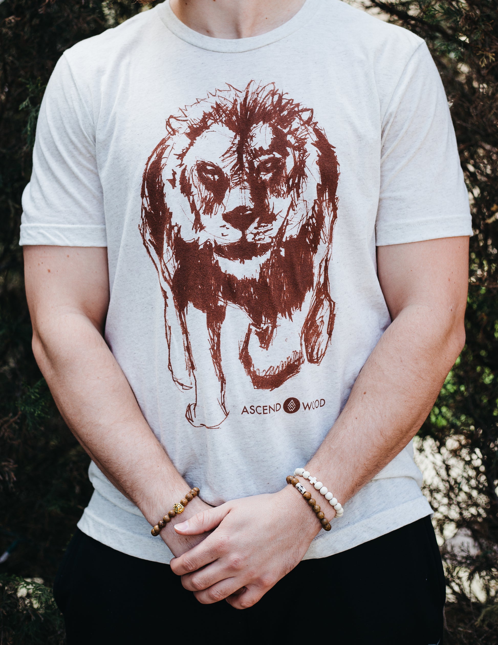 Bold Lion T-Shirt - Christian Bracelets and Apparel - In His Name Company Products
