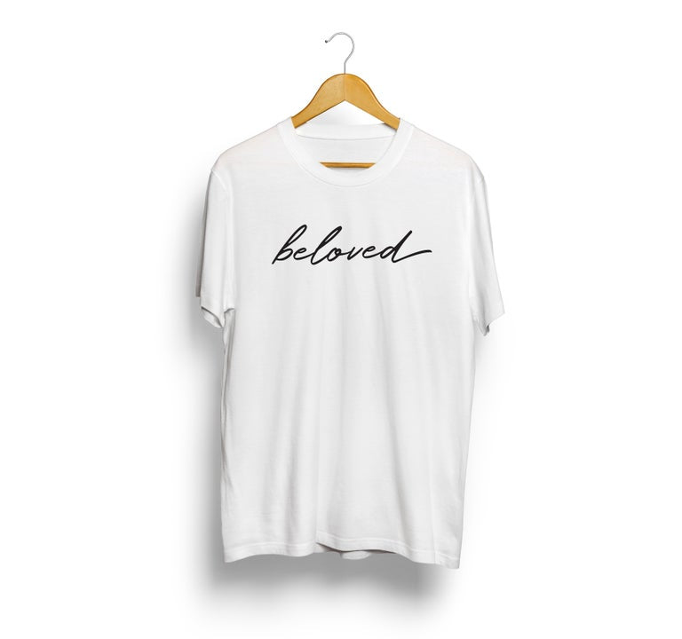 Beloved Shirt - White - Christian Bracelets and Apparel - In His Name Company Products