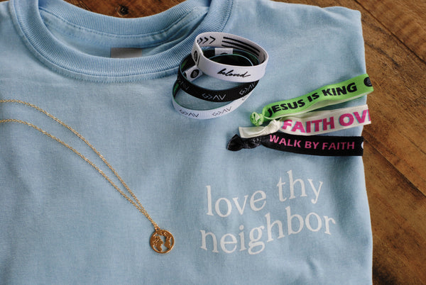 Ultimate Gift Bundle ($170 Value) 1 Comfy Tee + 3 'God is Greater' Reversibles + 3 Mystery Bracelets + 1 Necklace - Christian Apparel and Accessories - Ascend Wood Products