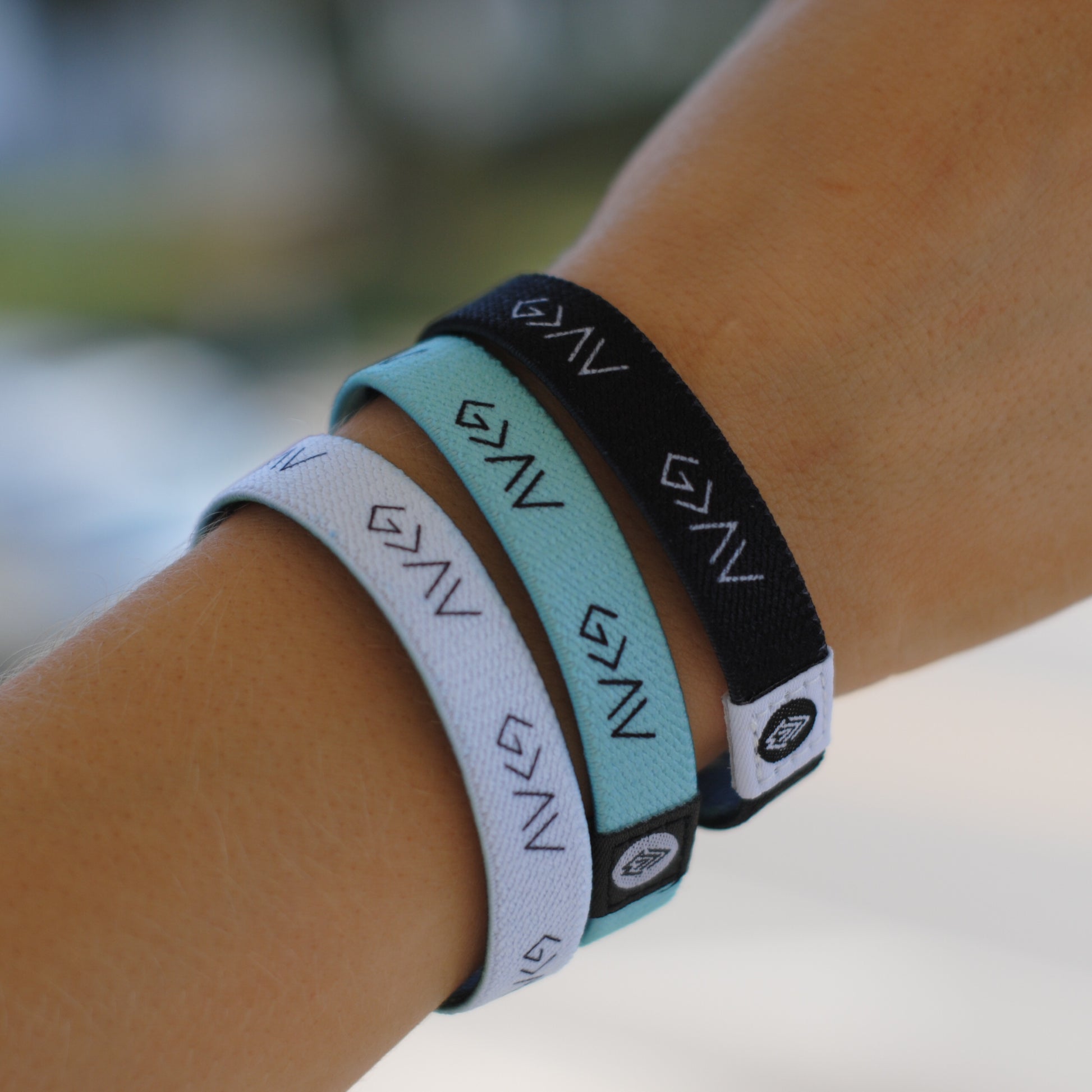 3-PACK | "God is Greater" Reversible Bracelets [White/Black/Mint] - Christian Bracelets and Apparel - In His Name Company Products