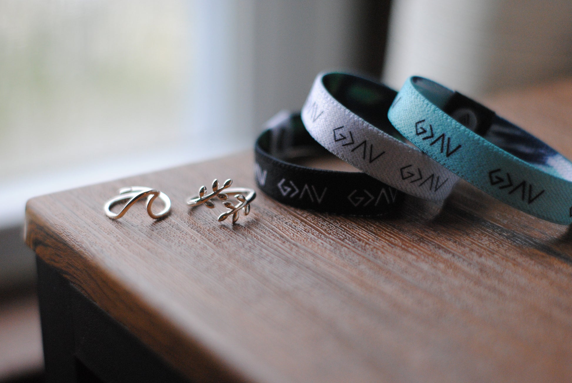 "Ring Bundle" | [2 Rings + 3 Reversible Bracelets] - Christian Bracelets and Apparel - In His Name Company Products