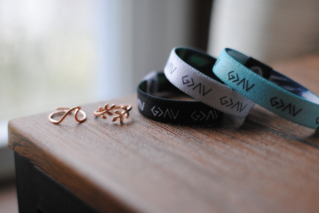 "Ring Bundle" | [2 Rings + 3 Reversible Bracelets] - Christian Bracelets and Apparel - In His Name Company Products