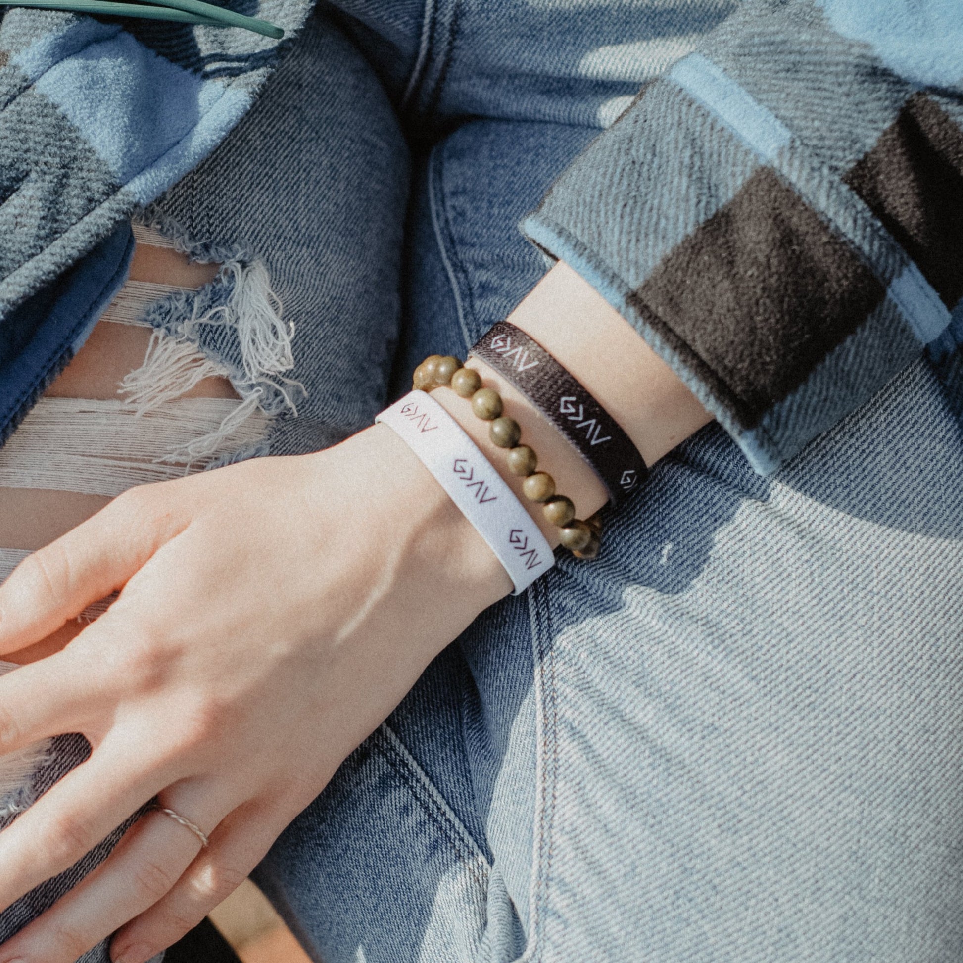 NEW 3-PACK | 'God is Greater' + Handmade Wooden Bracelet - Christian Bracelets and Apparel - In His Name Company Products