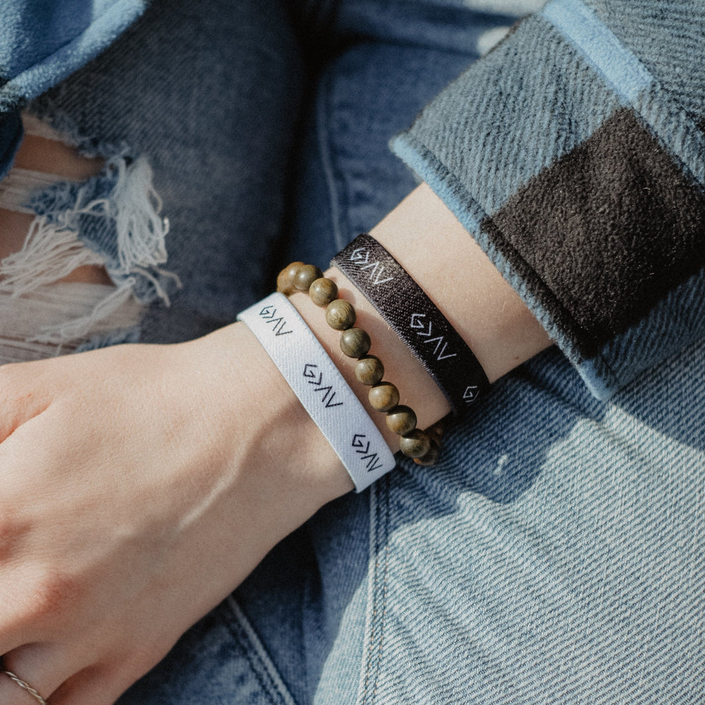 NEW 3-PACK | 'God is Greater' + Handmade Wooden Bracelet - Christian Bracelets and Apparel - In His Name Company Products