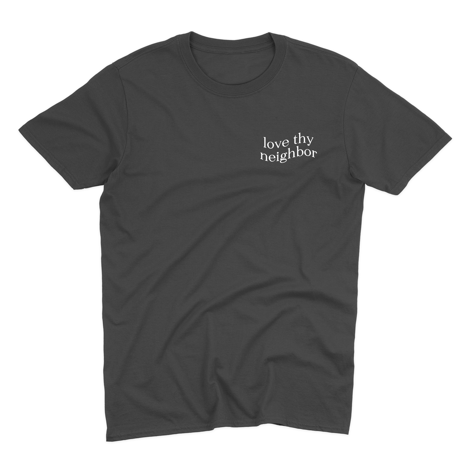 Love Thy Neighbor T-Shirt - Black - Christian Bracelets and Apparel - In His Name Company Products