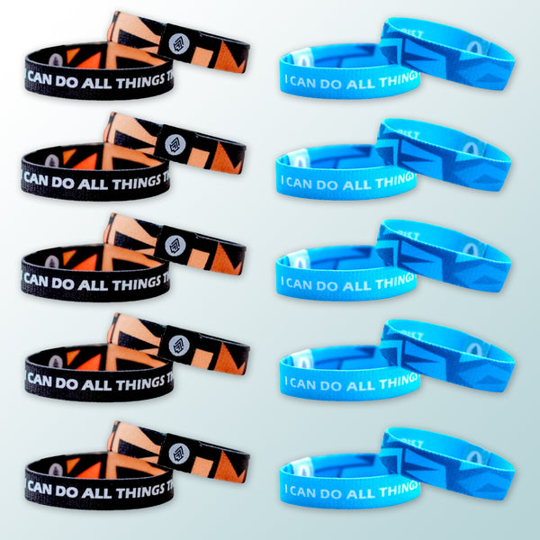 [$4] Philippians 4:13 10-Pack Reversible Bracelets - Christian Apparel and Accessories - Ascend Wood Products