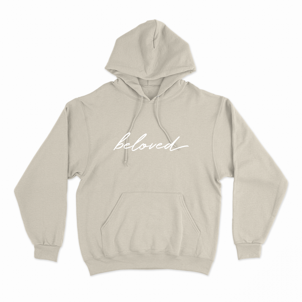 Beloved Hoodie - Sand (FREE Mystery 10-Pack Included)($225 Value!) - Christian Bracelets and Apparel - In His Name Company Products