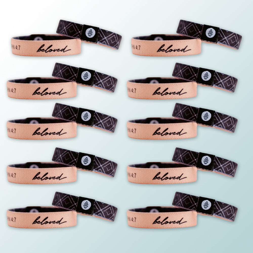 Beloved 10-Pack Reversible Bracelets - Christian Bracelets and Apparel - In His Name Company Products
