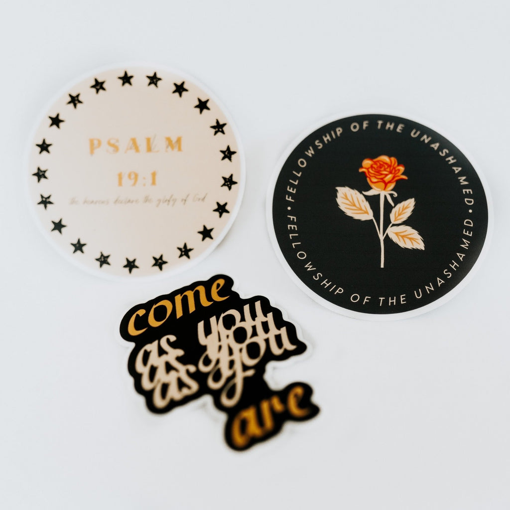 Decal Sticker 3-Pack - Christian Bracelets and Apparel - In His Name Company Products