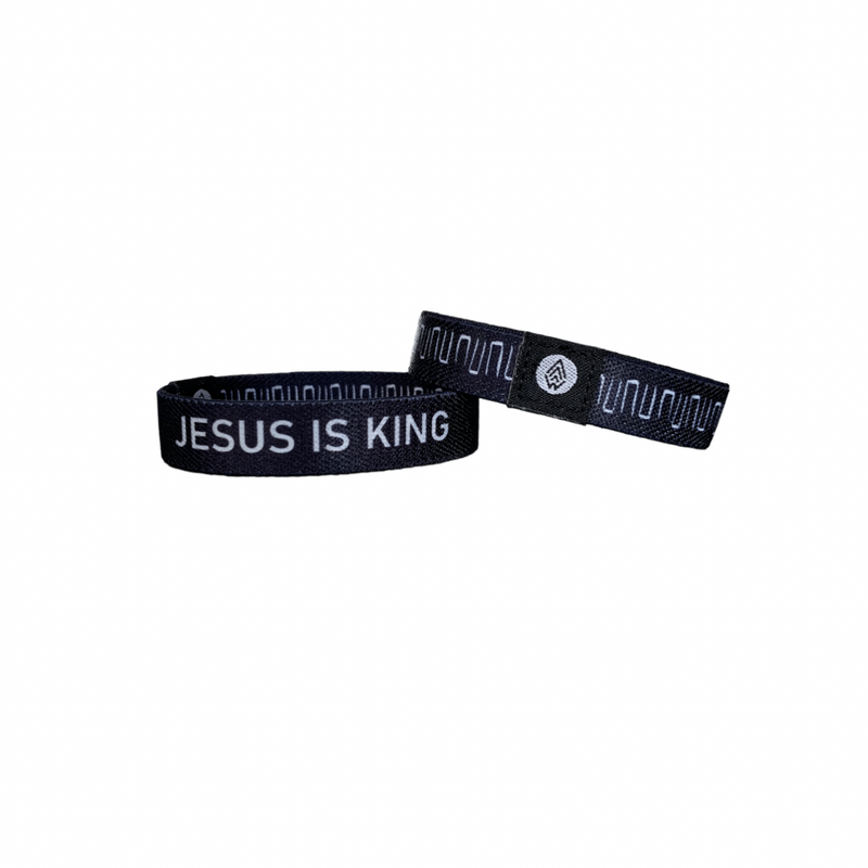 75% OFF (NEW Limited Edition) JESUS IS KING | Reversible Bracelet - Christian Apparel and Accessories - Ascend Wood Products