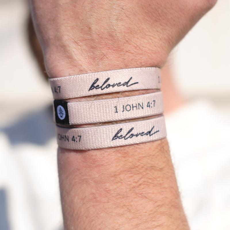 2-Pack | "Beloved" Reversible Wristband - Christian Apparel and Accessories - Ascend Wood Products