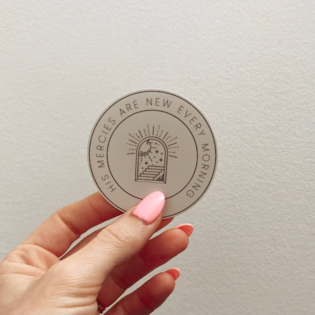 50% OFF | Aesthetic “Mercy” Decal Sticker 3-Pack - Christian Bracelets and Apparel - In His Name Company Products