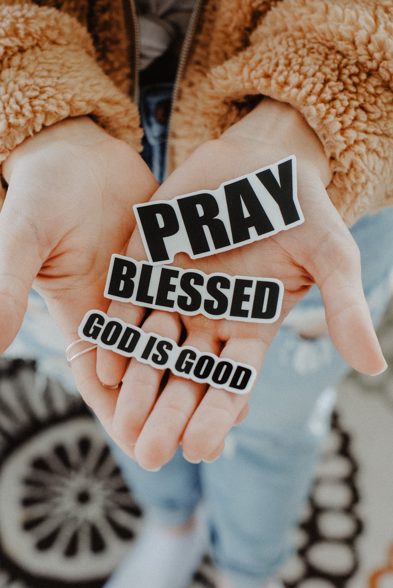 NEW Good God [3-Pack] Decal Stickers - Christian Bracelets and Apparel - In His Name Company Products