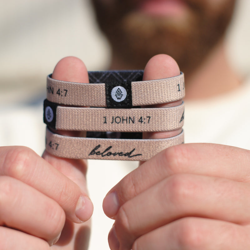 2-Pack | "Beloved" Reversible Wristband - Christian Apparel and Accessories - Ascend Wood Products