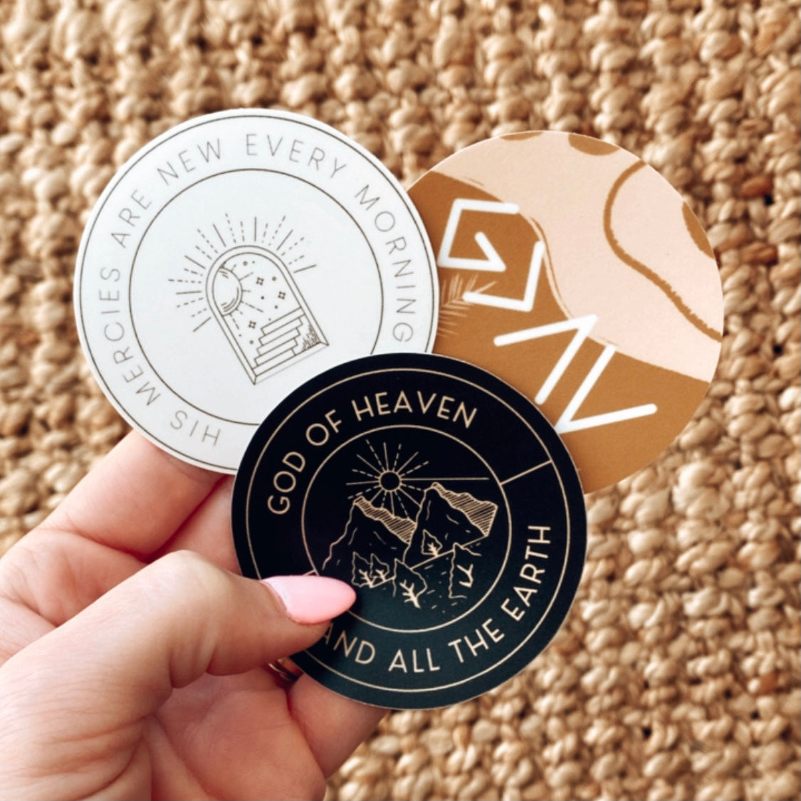 50% OFF | Aesthetic “Mercy” Decal Sticker 3-Pack - Christian Bracelets and Apparel - In His Name Company Products