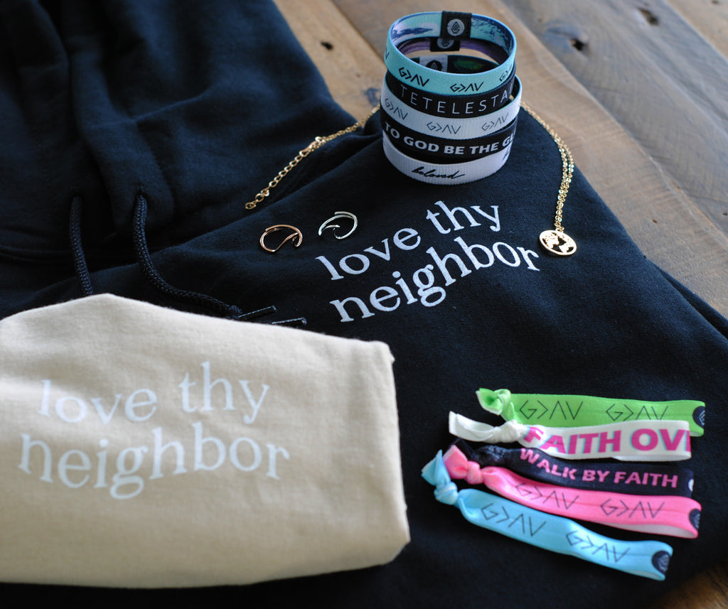Everything Bundle | Hoodie + Tee + 5-Pack Reversibles + Necklace ($300 Value) - Christian Bracelets and Apparel - In His Name Company Products